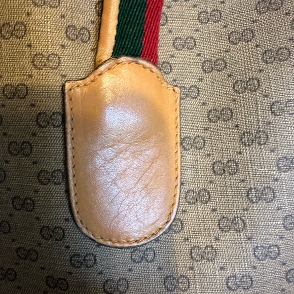 Authentic Vintage Gucci Interlocking GG Monogram Sherry Web Shopper Tote Bag - Picture 9 of 14